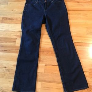 Brand New Lands End Dark Blue Denim Jeans Size 10